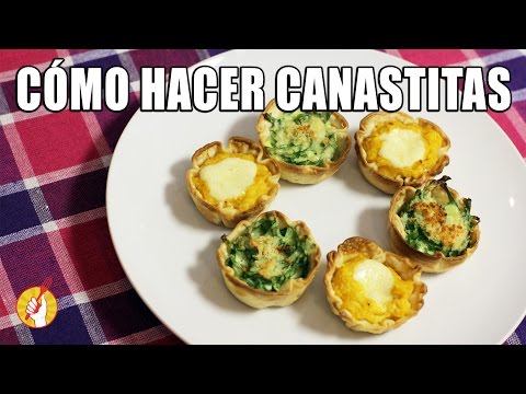 Canastitas de Verdura (Espinaca y Calabaza)  | Recetas Vegetarianas |  Tenedor Libre
