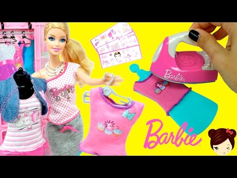 Decoramos la Ropa de Barbie con Plancha de Juguete – Barbie Plancha Crea Tu Moda