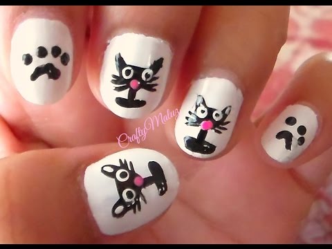 Diseño de uñas de Gato