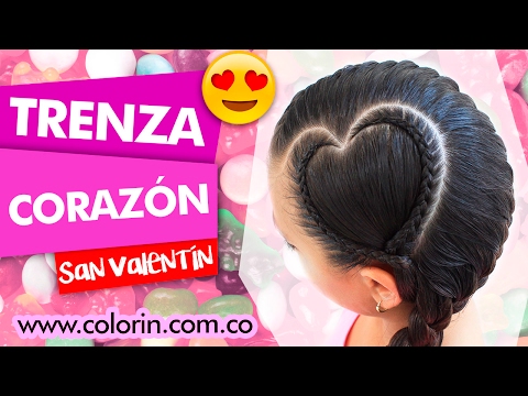 ✔️ Peinado Trenza Corazon | ✔️ Peinado para San Valentin |  Braid San Valentin 💓💓