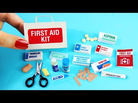 Cómo Hacer Botiquín de primeros auxilios en miniatura -10 manualidades fáciles para muñecas