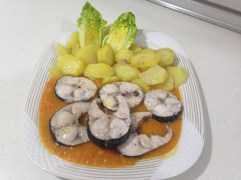 Pescado blanco con salsa de tomate y patatas, Monsieur Cuisine SilverCrest Lidl