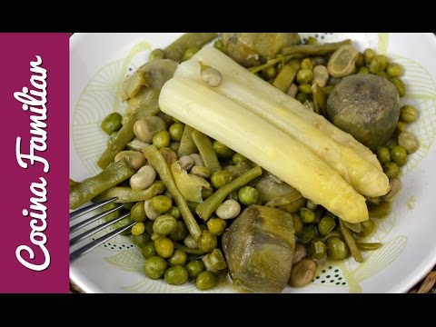 Menestra de verduras y cordero asado en cazuela | Receta de Javier Romero
